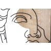 Mauro Ferretti Pannello da parete in MDF David 50x2x80 nero naturale