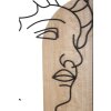 Mauro Ferretti Pannello da parete in MDF David 55x2x80 nero naturale