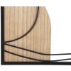 Mauro Ferretti Pannello da parete in MDF David 55x2x80 nero naturale