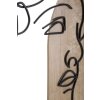 Mauro Ferretti Pannello da parete in MDF David 55x2x80 nero naturale