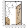 Mauro Ferretti Pannello da parete in MDF David 55x2x80 nero naturale