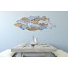 Mauro Ferretti pannello da parete pesce mare 91x3x33,5 cm multicolore