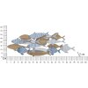 Mauro Ferretti pannello da parete pesce mare 91x3x33,5 cm multicolore