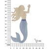 Mauro Ferretti pannello da parete Sirena 30,5x2x60 cm blu naturale
