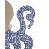 Mauro Ferretti pannello da parete polpo 41x1,5x57 cm blu naturale