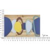 Mauro Ferretti pannello da parete color legno 80x2,5x50 cm multicolore