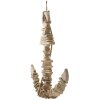 Mauro Ferretti Decorazione da appendere Anchor Nature 39x7x46 cm naturale