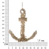 Mauro Ferretti Decorazione da appendere Anchor Nature 39x7x46 cm naturale