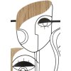 Mauro Ferretti pannello da parete Picassy 52x2x63 cm nero marrone oro