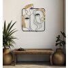 Mauro Ferretti pannello da parete Picassy 52x2x63 cm nero marrone oro