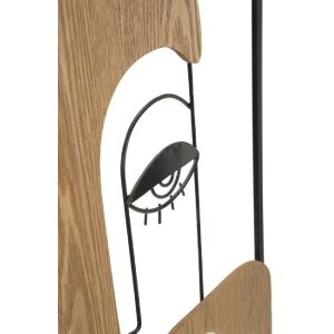 Mauro Ferretti pannello da parete Picassy 38x2x89,5 cm nero marrone