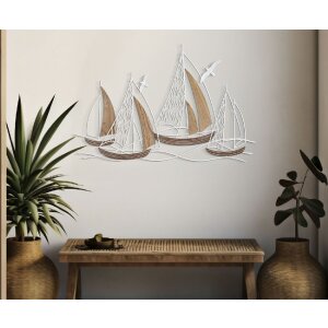 Mauro Ferretti pannello da parete Adriatic 89,5x3,8x57,8 cm bianco marrone