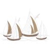 Mauro Ferretti pannello da parete Adriatic 89,5x3,8x57,8 cm bianco marrone