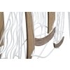 Mauro Ferretti pannello da parete Adriatic 89,5x3,8x57,8 cm bianco marrone