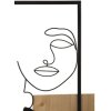 Mauro Ferretti pannello da parete facce 63x2x90 cm nero marrone
