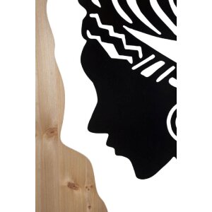 Mauro Ferretti pannello da parete Tribal 53x2x80 cm nero marrone