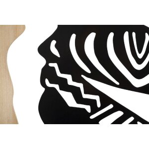 Mauro Ferretti pannello da parete Tribal 53x2x80 cm nero marrone