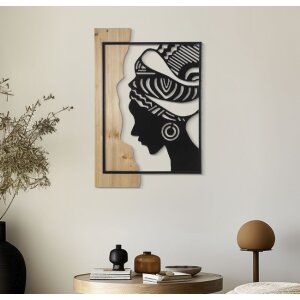 Mauro Ferretti pannello da parete Tribal 53x2x80 cm nero marrone