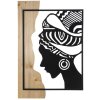 Mauro Ferretti pannello da parete Tribal 53x2x80 cm nero marrone