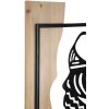 Mauro Ferretti pannello da parete Tribal 53x2x80 cm nero marrone