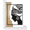 Mauro Ferretti pannello da parete Tribal 53x2x80 cm nero marrone