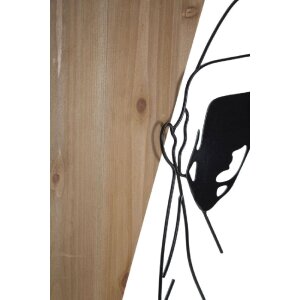 Mauro Ferretti pannello da parete Strip 50x2x90 cm nero marrone