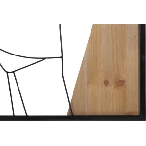 Mauro Ferretti pannello da parete Strip 50x2x90 cm nero marrone