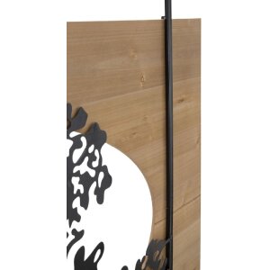 Mauro Ferretti pannello murale ad albero 3 pezzi 176x2x90 cm nero marrone