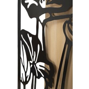 Mauro Ferretti pannello da parete Lotus 60x2x90 cm nero marrone