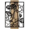 Mauro Ferretti pannello da parete Lotus 60x2x90 cm nero marrone