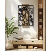 Mauro Ferretti pannello da parete Lotus 60x2x90 cm nero marrone