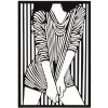 Mauro Ferretti pannello da parete Fashionable 40x1,3x60 cm nero