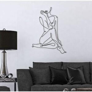 Mauro Ferretti pannello da parete Yogi 60x1,3x80 cm nero