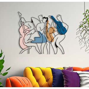 Mauro Ferretti pannello da parete Jazz 70x1,3x60 cm multicolore