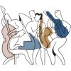 Mauro Ferretti pannello da parete Jazz 70x1,3x60 cm multicolore