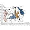 Mauro Ferretti pannello da parete Jazz 70x1,3x60 cm multicolore