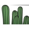 Mauro Ferretti pannello da parete cactus 60x1,3x33 cm verde nero