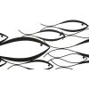 Mauro Ferretti pannello da parete Fishy 100x1x35 cm nero