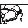 Mauro Ferretti pannello da parete per bicicletta set 3 pezzi ciascuno 40x1,3x60 cm nero