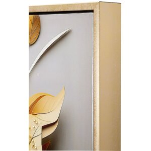 Mauro Ferretti murale Flora con cornice 42x3,5x62 cm multicolore