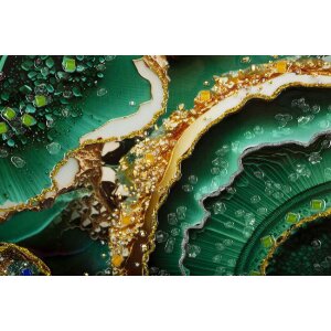 Mauro Ferretti murale Smeraldy 82x4x62 cm verde oro