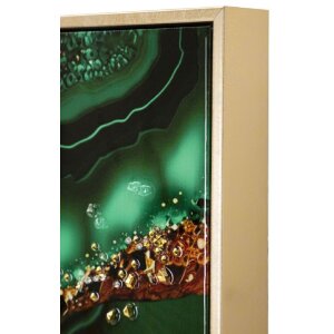 Mauro Ferretti murale Smeraldy 82x4x62 cm verde oro