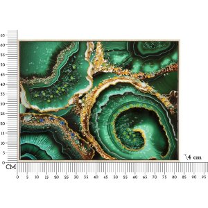 Mauro Ferretti murale Smeraldy 82x4x62 cm verde oro