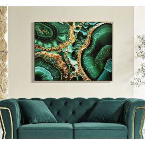 Mauro Ferretti murale Smeraldy 82x4x62 cm verde oro
