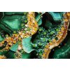 Mauro Ferretti murale Smeraldy 82x4x62 cm verde oro