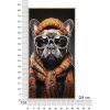 Mauro Ferretti murale bagno bullo 42,5x2,8x82,5 cm nero arancio