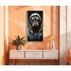 Mauro Ferretti murale bagno bullo 42,5x2,8x82,5 cm turchese nero