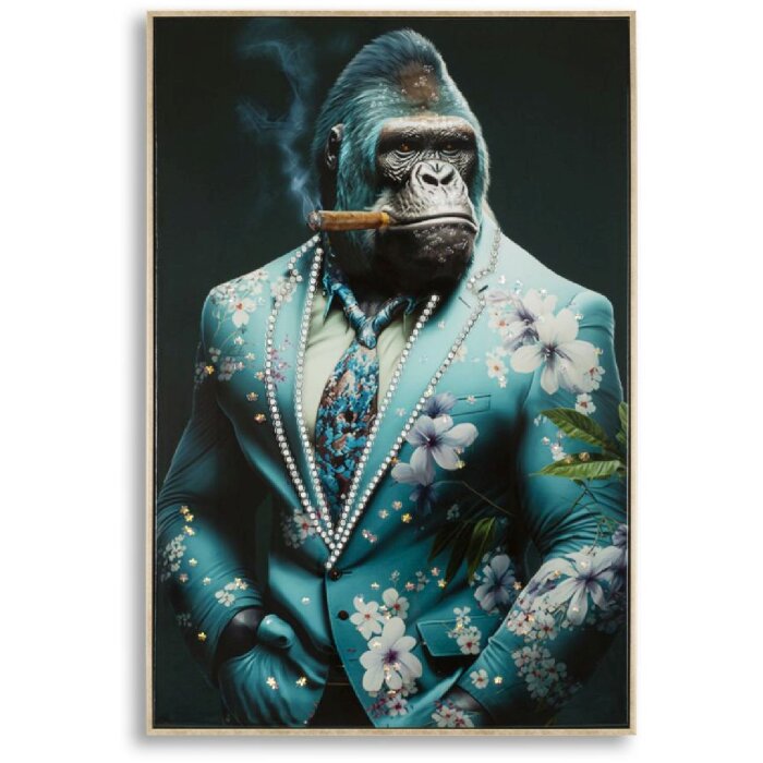 Mauro Ferretti murale Kongy 62x4x92 cm turchese nero