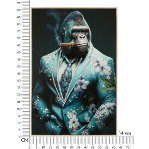 Mauro Ferretti murale Kongy 62x4x92 cm turchese nero