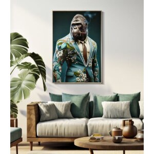 Mauro Ferretti murale Kongy 62x4x92 cm turchese nero